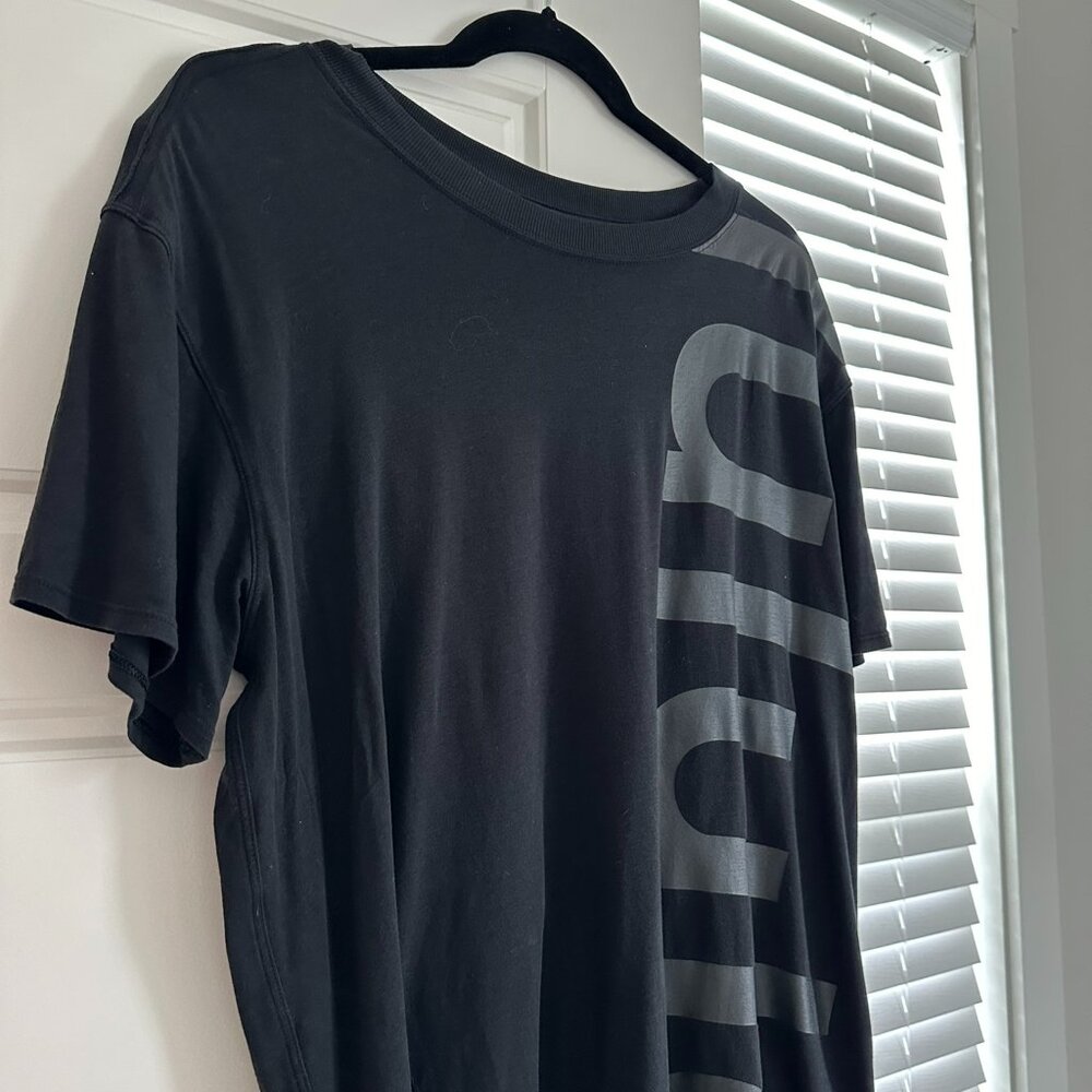 lululemon athletica All Yours Tee Graphic Black Logo Short Sleeve 10